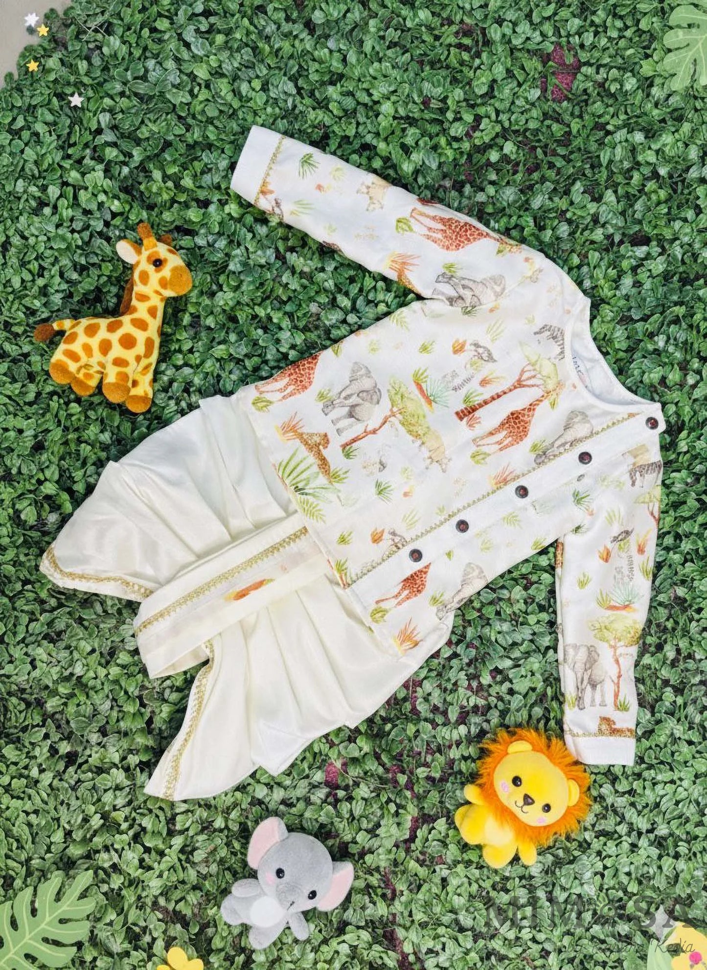 Animal print dhoti Kurta set