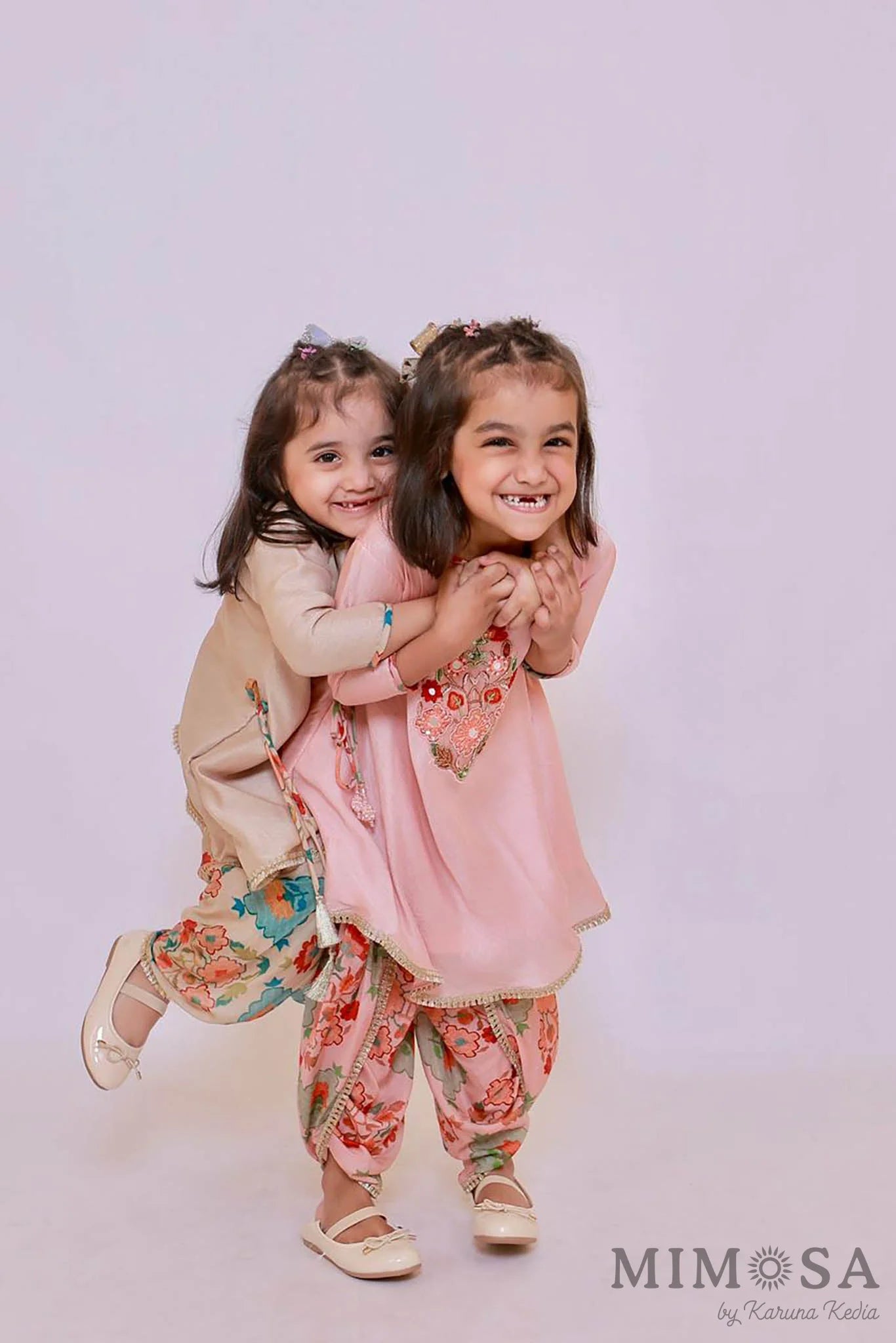 Bambar silk kurti with printed pure muslin tulip pants