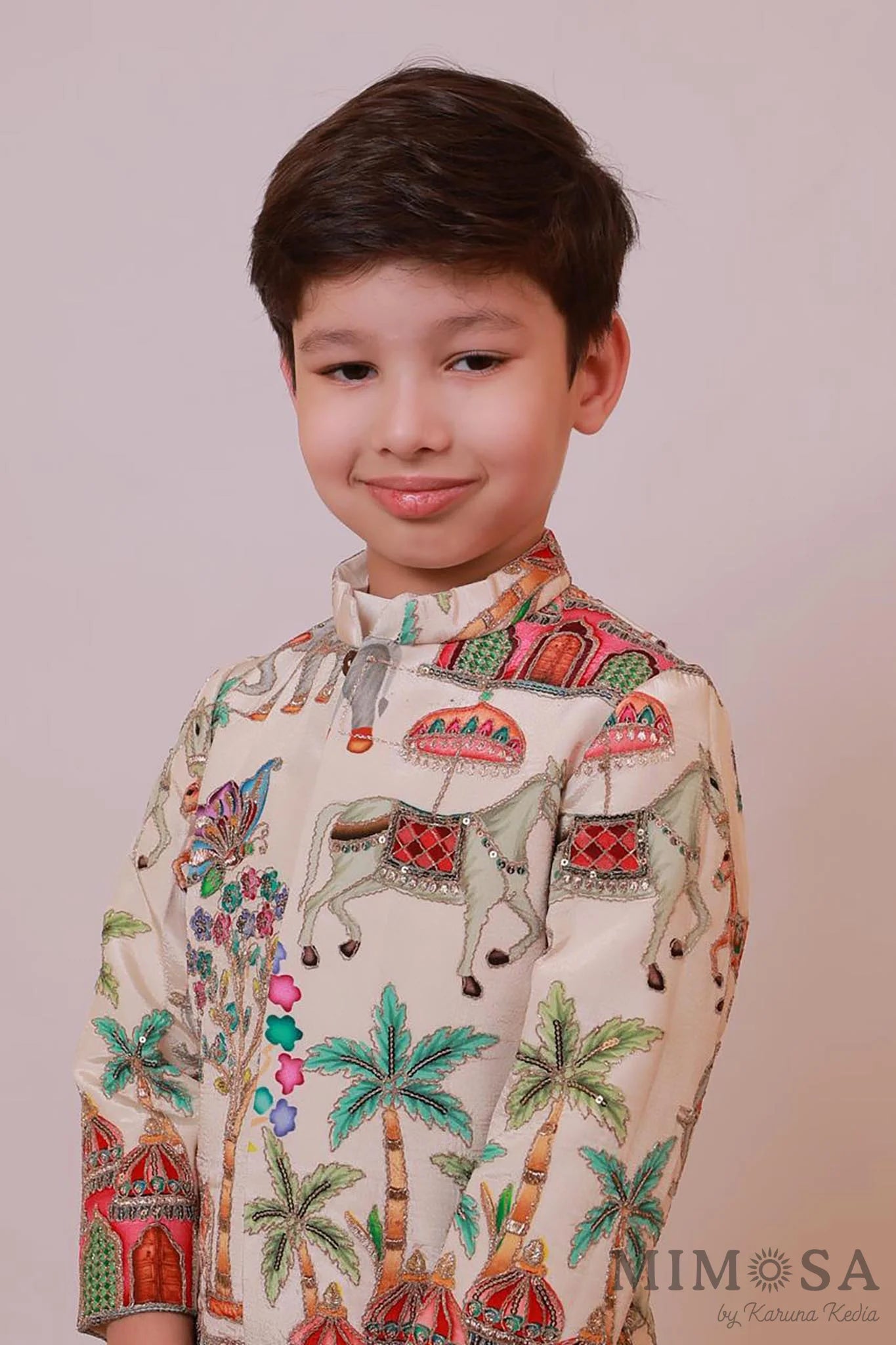 Baraat Sherwani with Bambar silk kurta and pajama