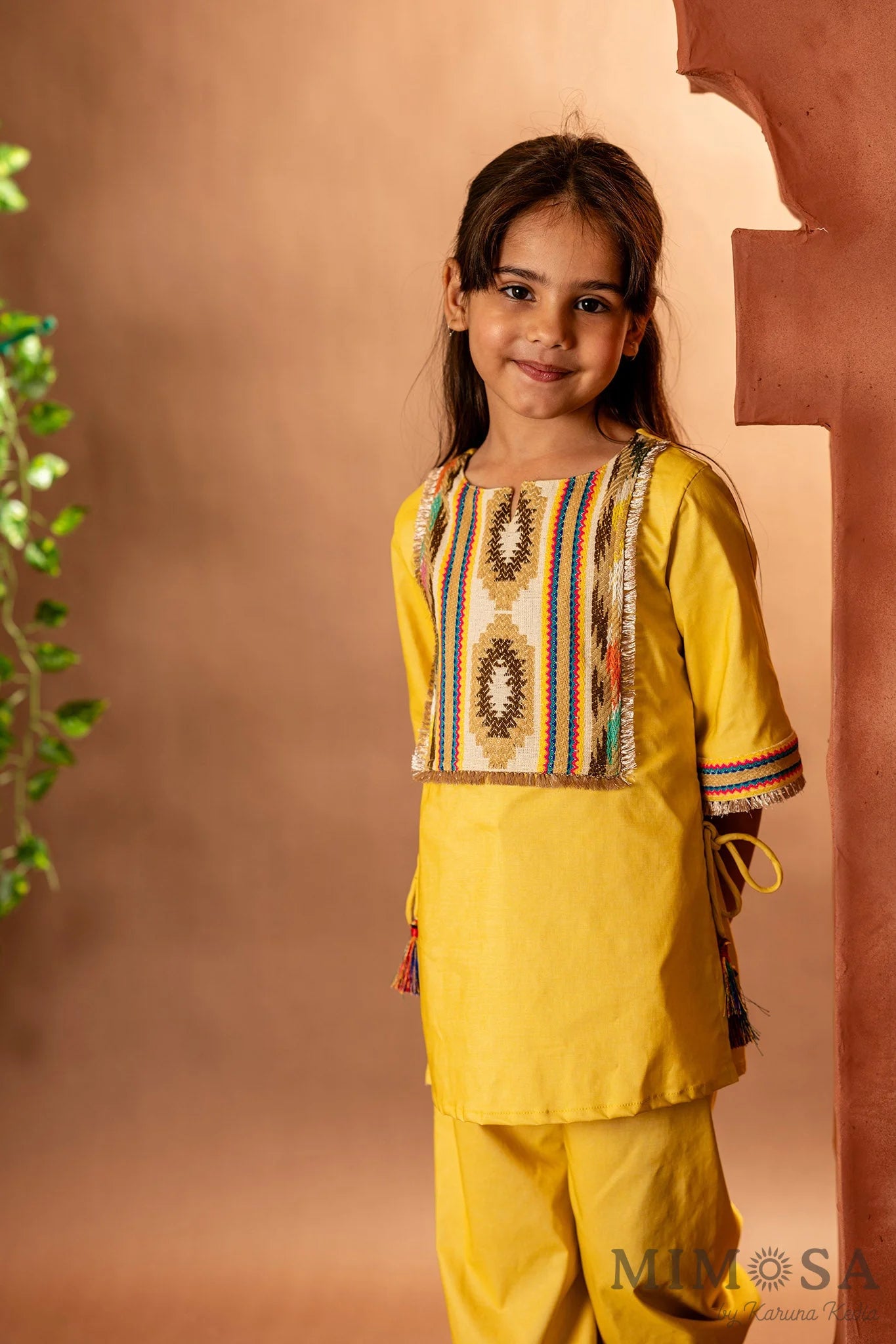 Boho kurti and pants in soft Lycra denim