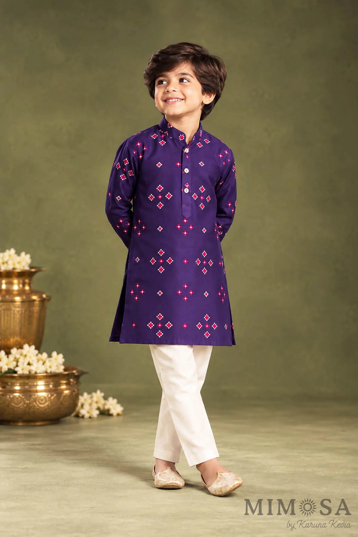 Patola Kurta with Bundi