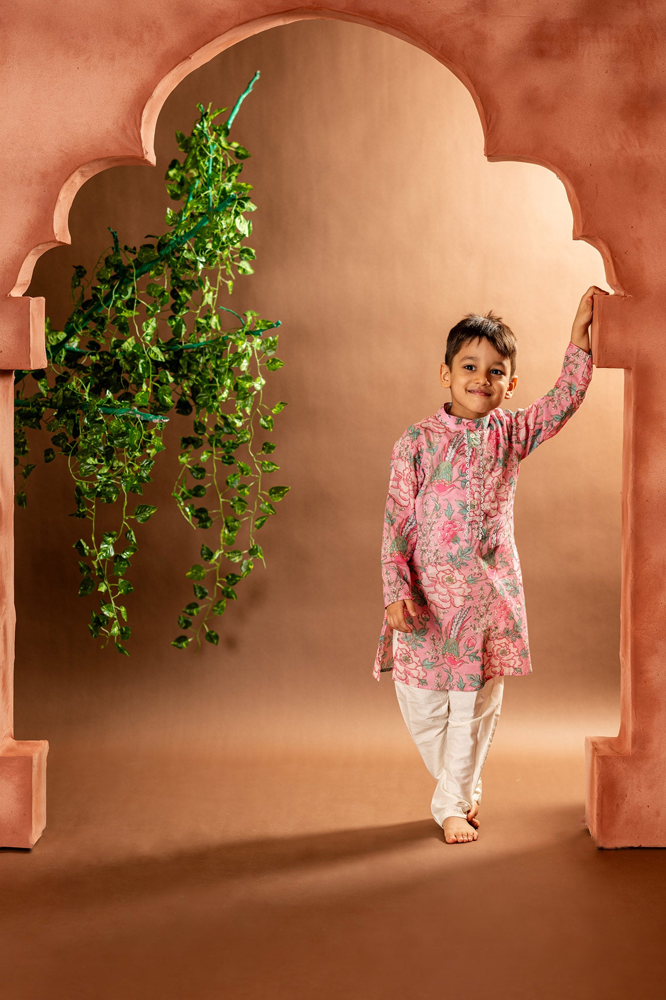 Floral soft kurta