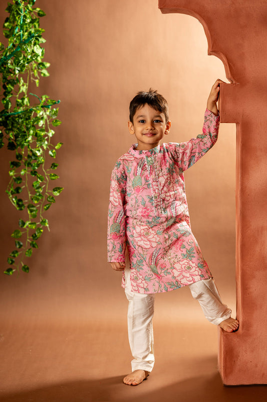 Floral soft kurta