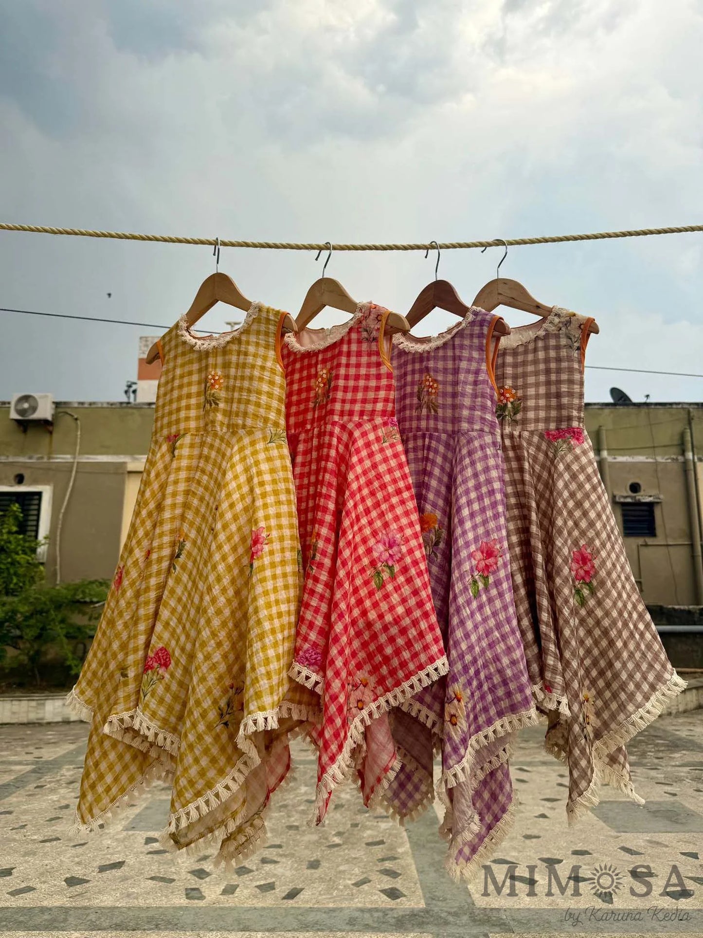 A pretty hand dress in Mogra Chanderi