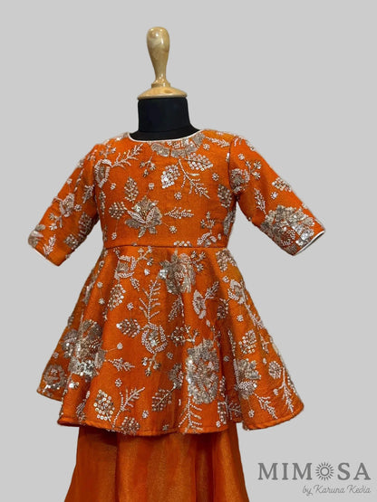 Amber Festive Peplum Set with Dupatta