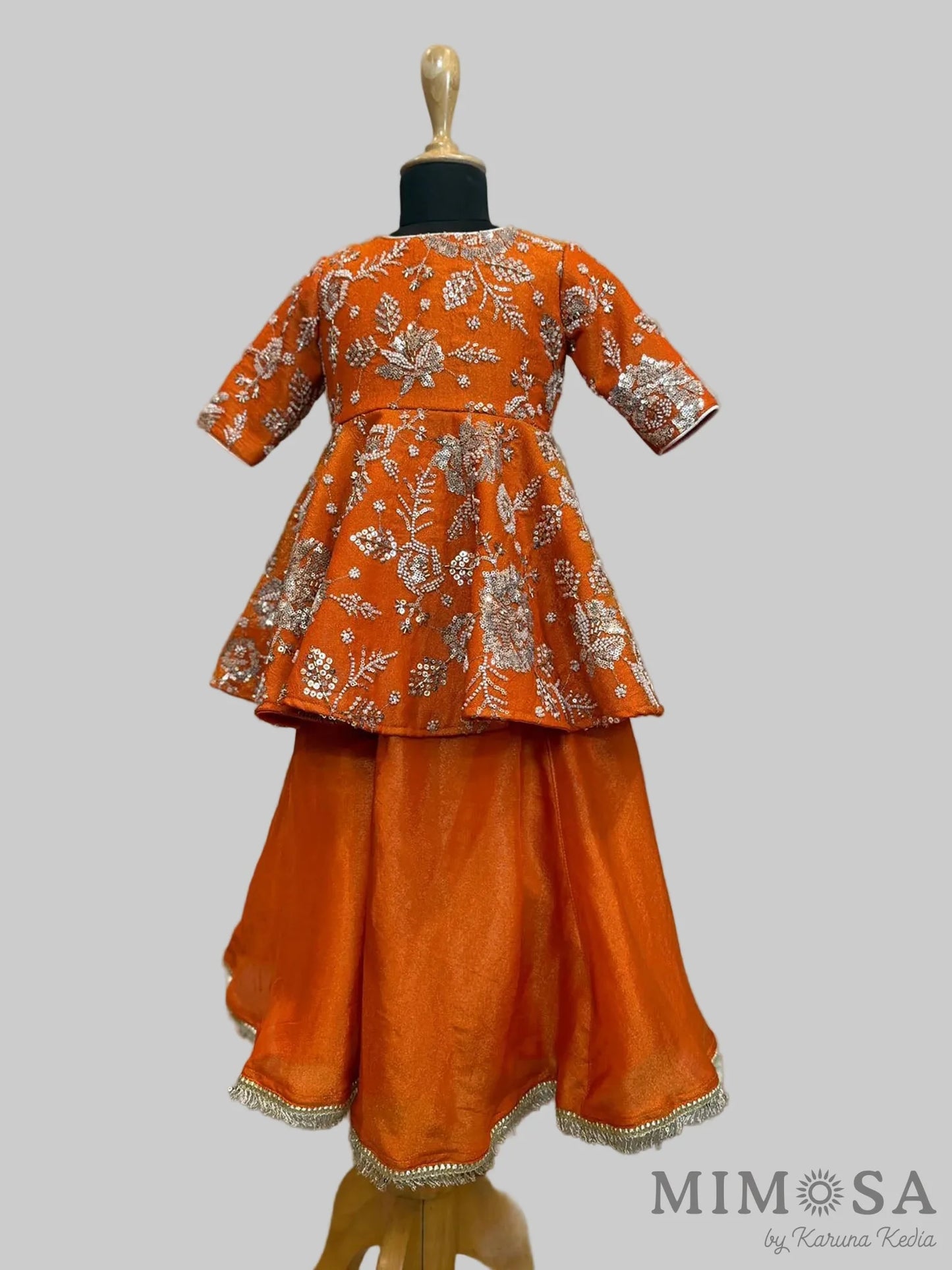 Amber Festive Peplum Set with Dupatta