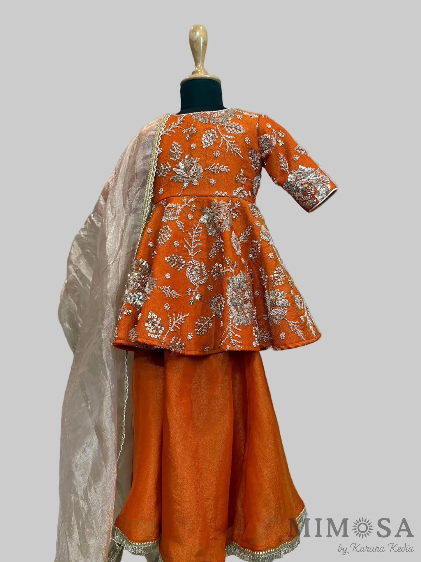 Amber Festive Peplum Set with Dupatta