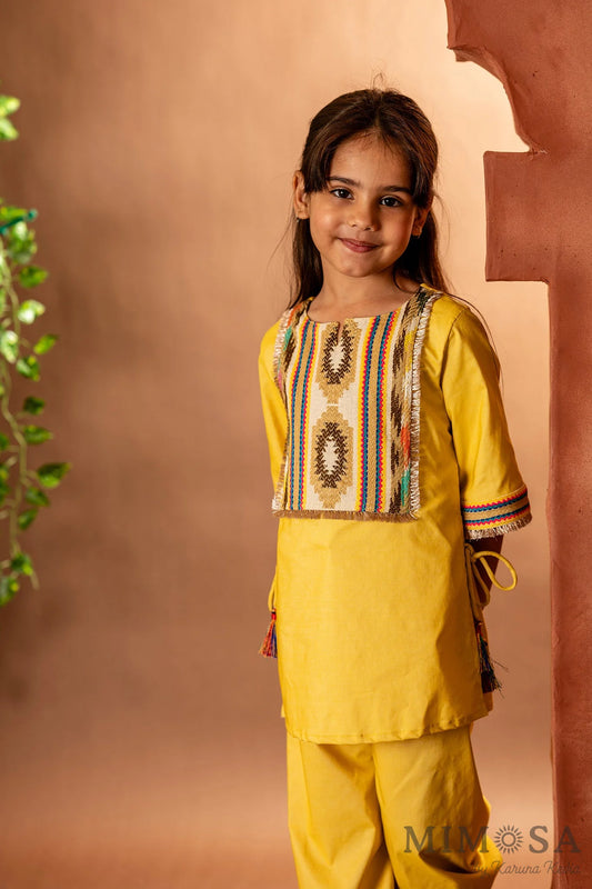 Boho kurti and pants in soft Lycra denim