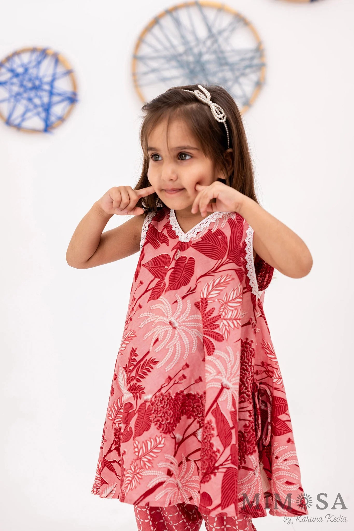 Carrot frockstyle kurta with dhoti pants