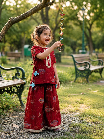 Kurti palazzo set