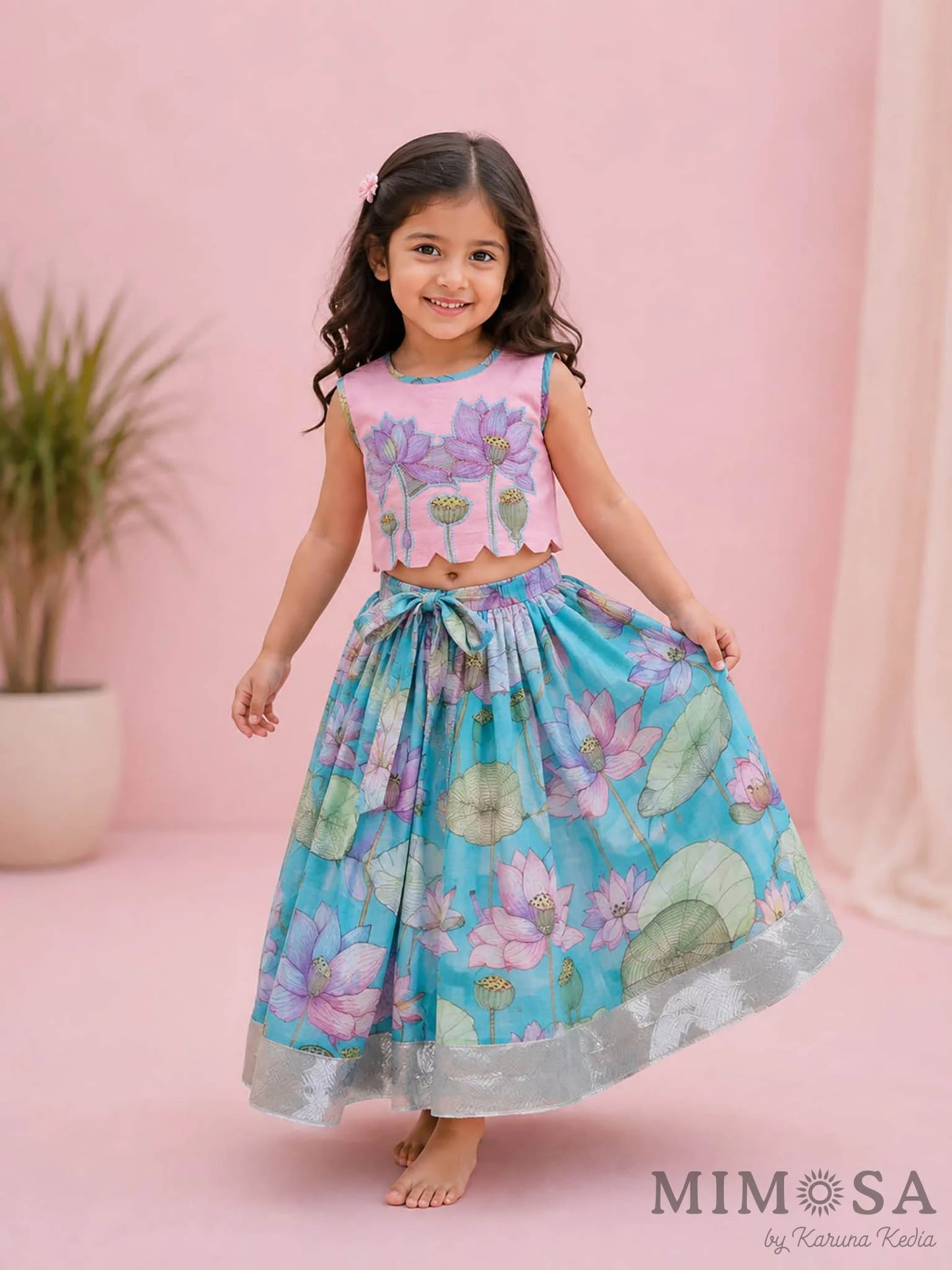 Lotus Bloom Skirt Set