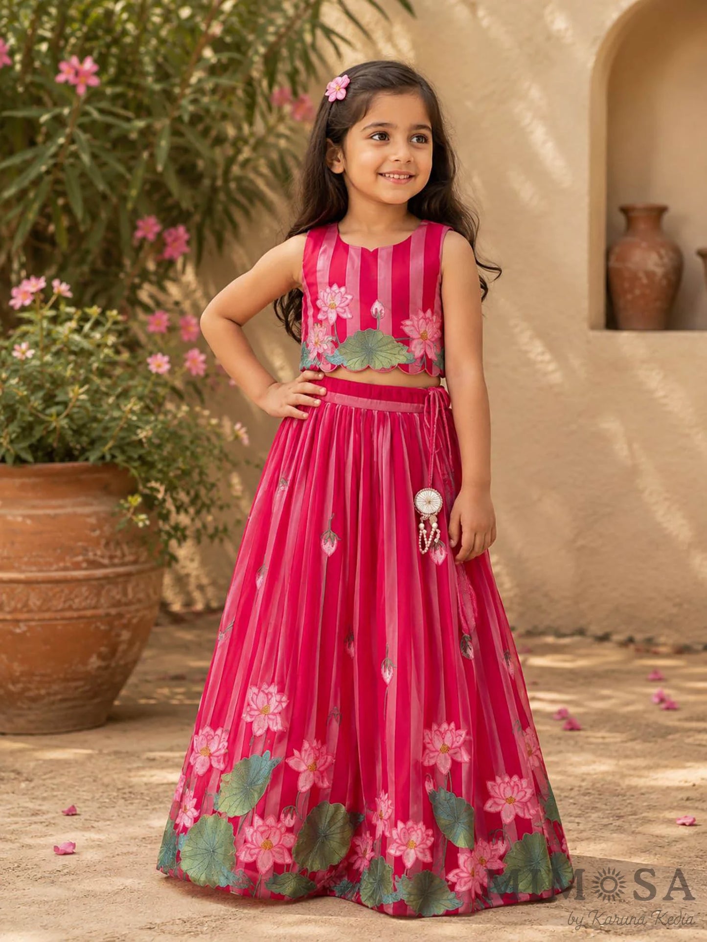 Lotus Pichwai Lehenga Set