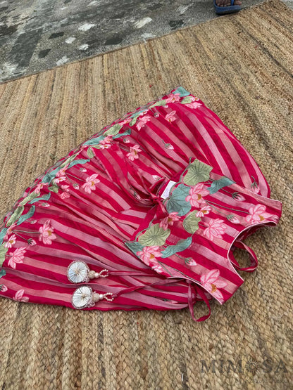 Lotus Pichwai Lehenga Set