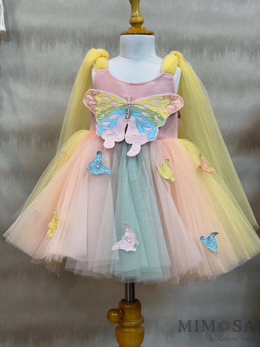 Pastel butterfly dress