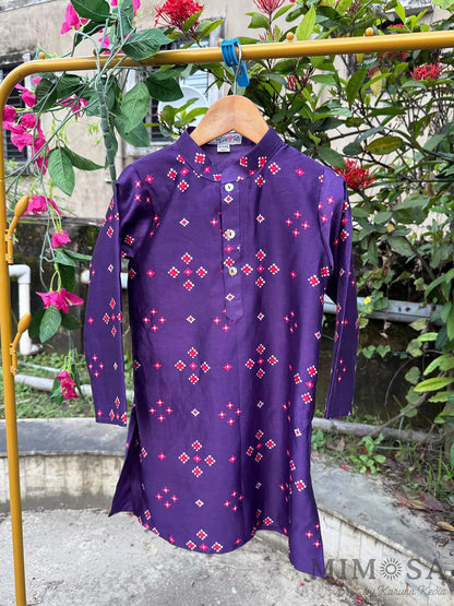 Patola Kurta with Bundi