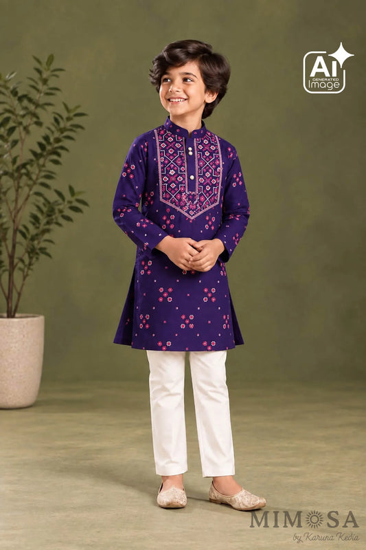 Patola Print Chanderi Yoke Kurta