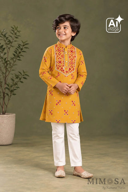 Patola Print Chanderi Yoke Kurta