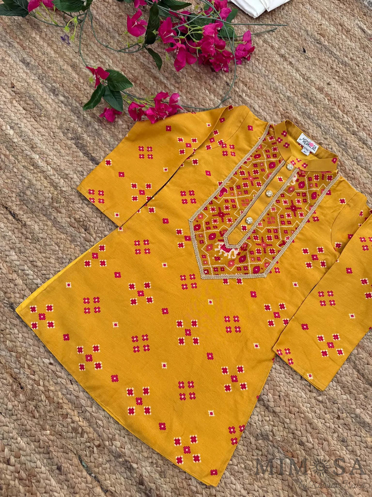 Patola Print Chanderi Yoke Kurta