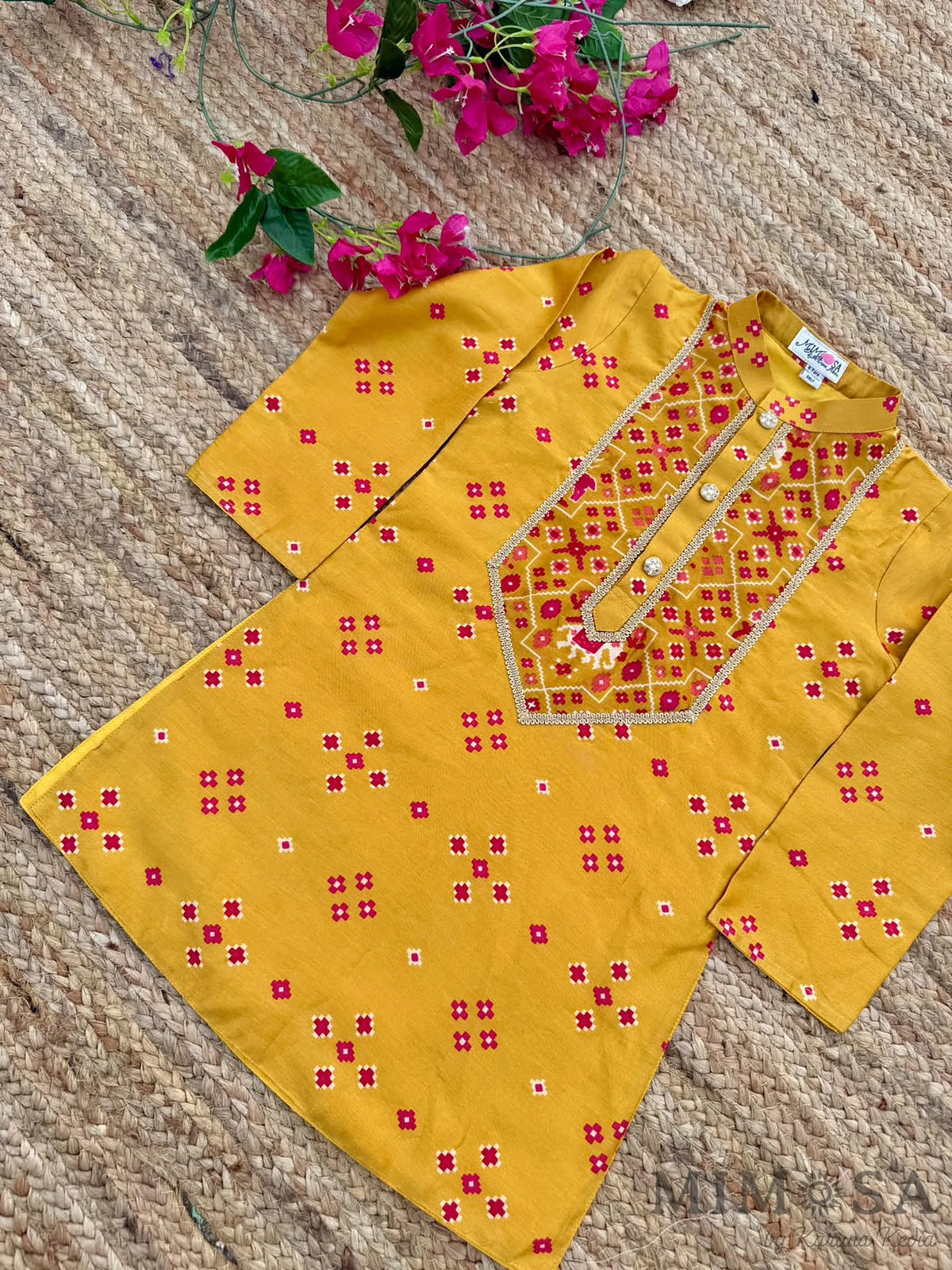 Patola Print Chanderi Yoke Kurta