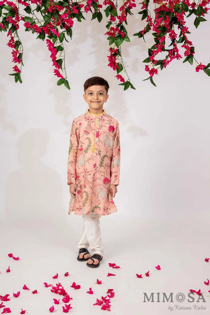 Pichwai print mal chanderi kurta sets